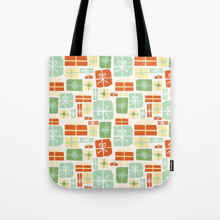 Holiday gifts in red and green Tote Bag Gallery Image 1