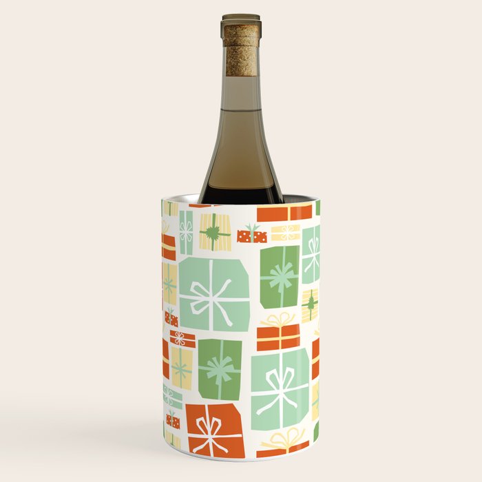 Holiday gifts in red and green Wine Chiller Gallery Image 1
