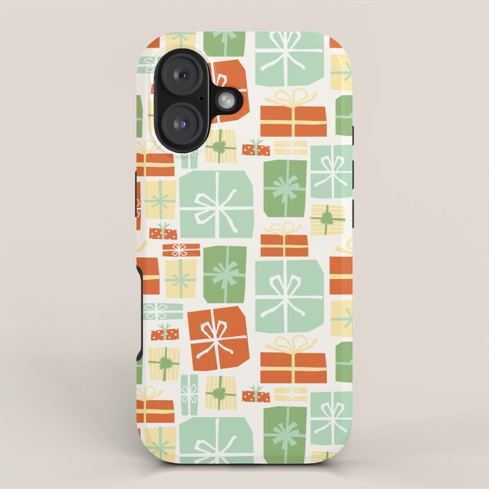 Holiday gifts in red and green iPhone Case Gallery Image 1