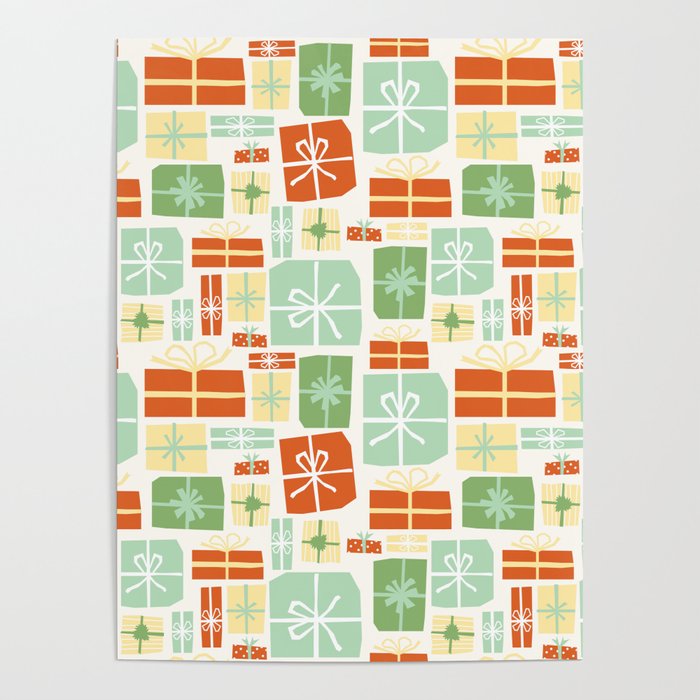 Holiday gifts in red and green Poster Gallery Image 4
