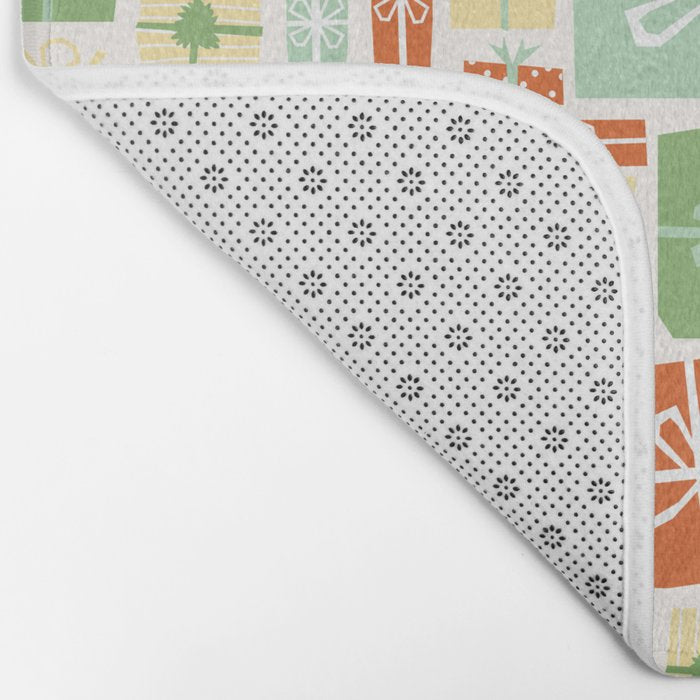 Holiday gifts in red and green Bath Mat Gallery Image 2