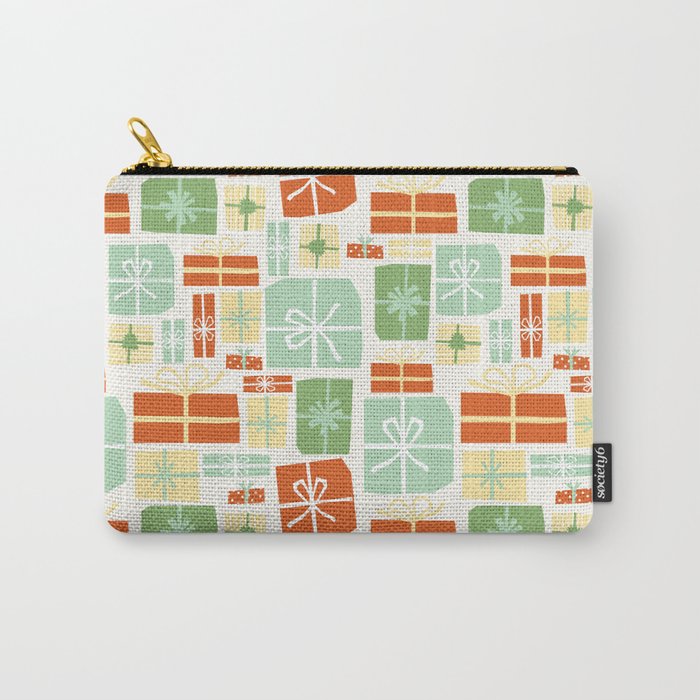 Holiday gifts in red and green Carry All Pouch Gallery Image 1