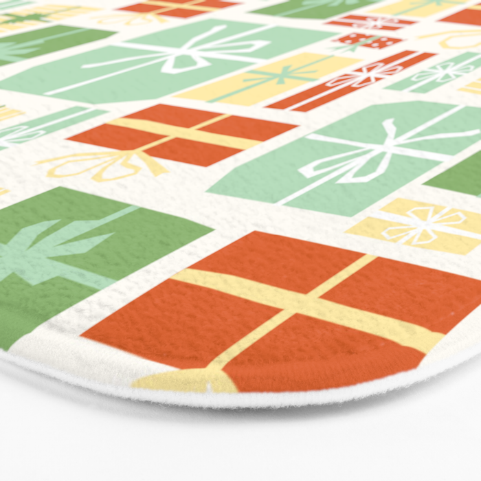 Holiday gifts in red and green Bath Mat Gallery Image 3