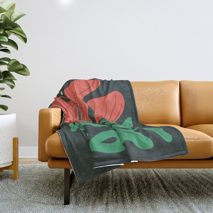 Hibiscus III  Throw Blanket Gallery Image 1