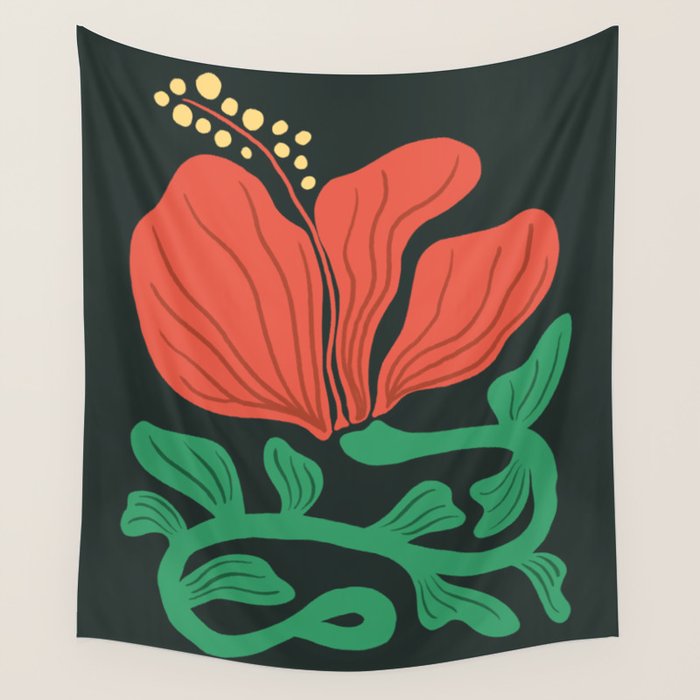 Hibiscus III  Wall Tapestry Gallery Image 4