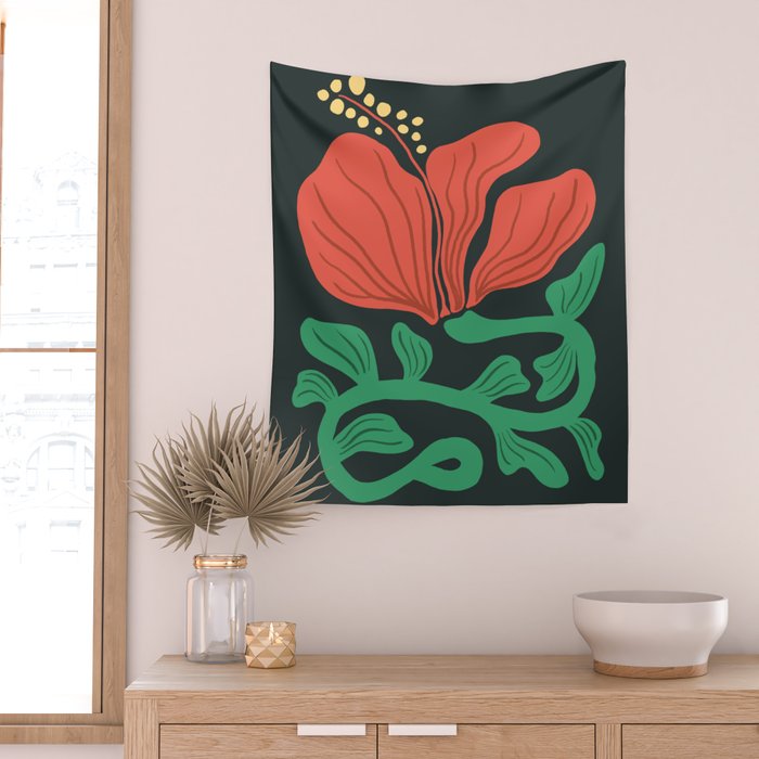 Hibiscus III  Wall Tapestry Gallery Image 2