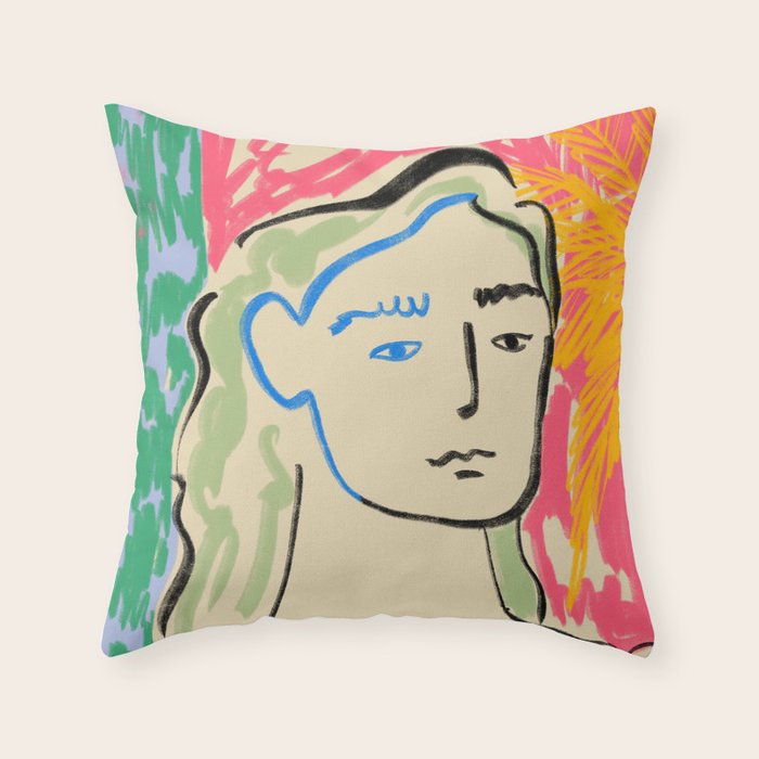 DREAMING OF THE SEA Throw Pillow Gallery Image 1