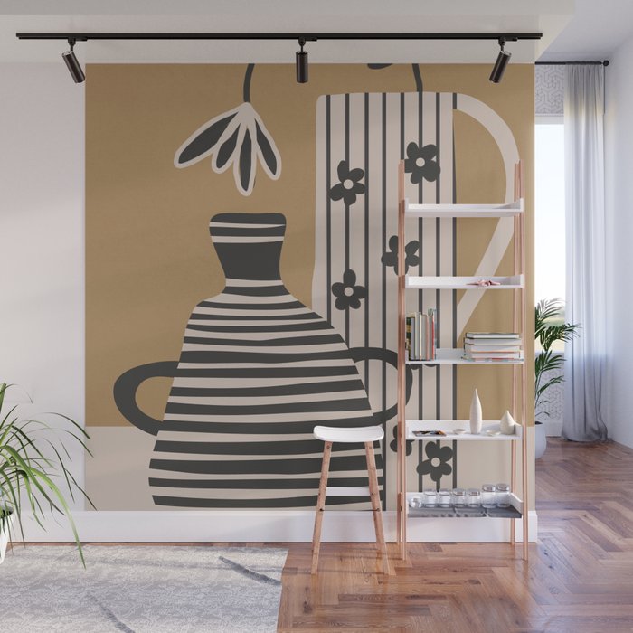 Patterned Stillness 8 Wall Mural Gallery Image 1