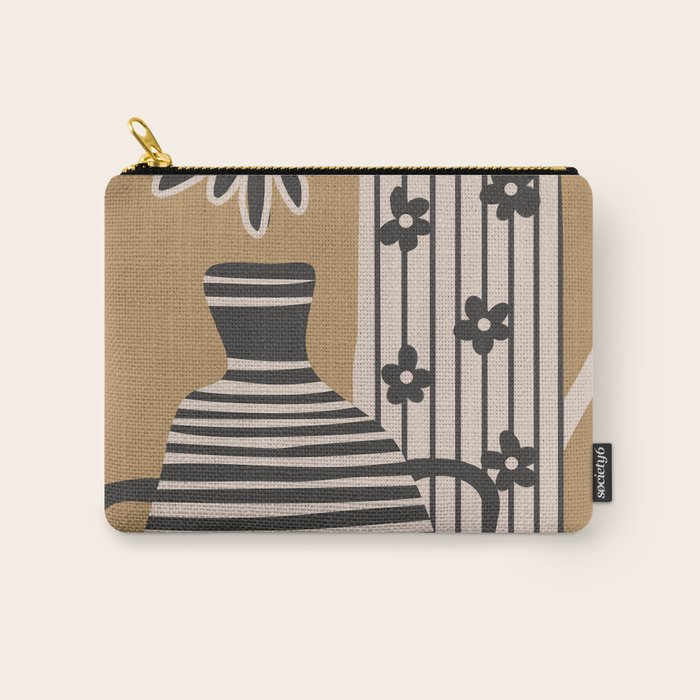 Patterned Stillness 8 Carry All Pouch Gallery Image 1
