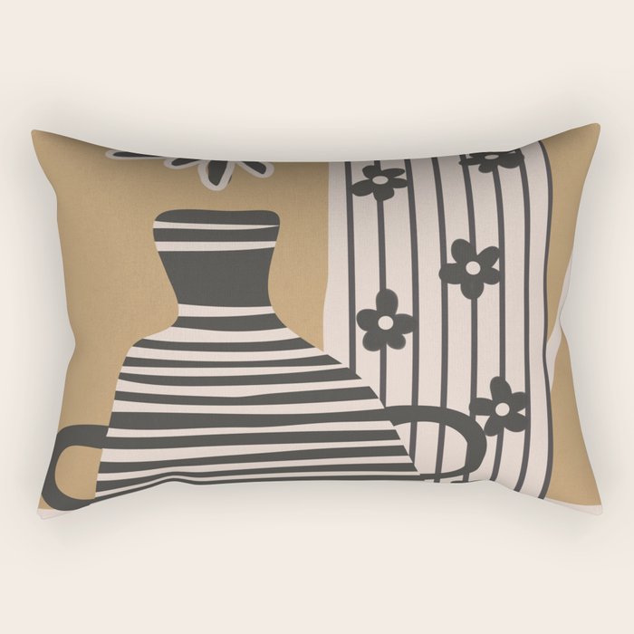 Patterned Stillness 8 Rectangular Pillow Gallery Image 1
