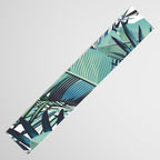 Tropical, Palm Trees, Green and Blue, Abstract Table Runner Gallery Image 3