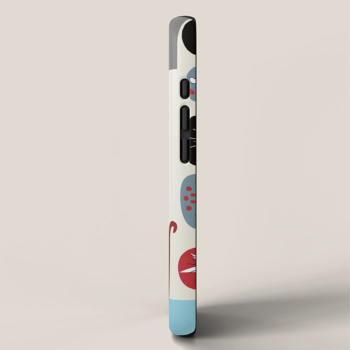 Mid-Century Modern Art Cats iPhone Case Gallery Image 2