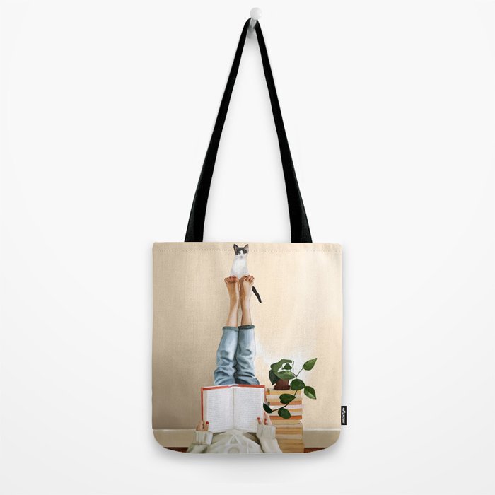 Paws and Prose Tote Bag Gallery Image 2