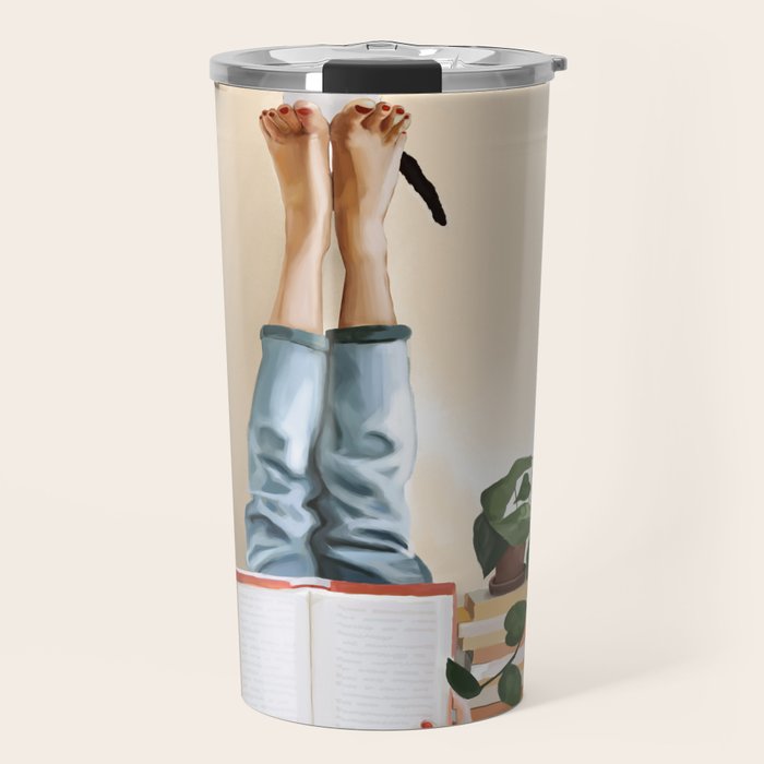 Paws and Prose Travel Mug Gallery Image 1