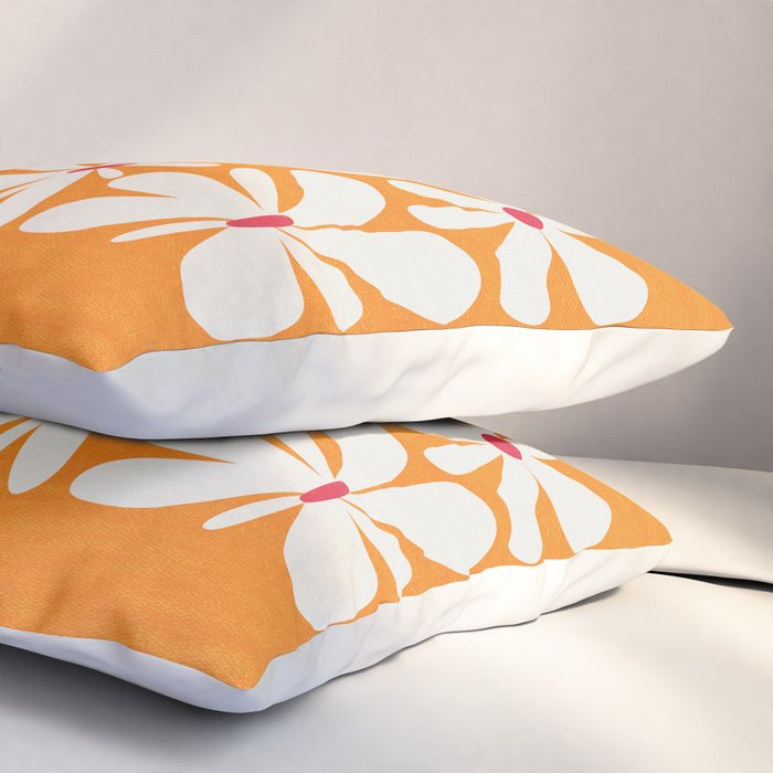 Bloom: Tangerine Matisse Color Series 03 Pillow Sham Gallery Image 3