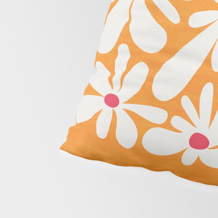 Bloom: Tangerine Matisse Color Series 03 Pillow Sham Gallery Image 4