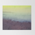 Coastal Landscape Abstract Throw Blanket Gallery Image 2