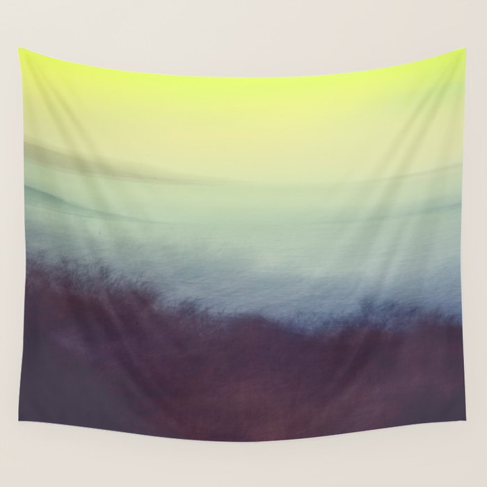 Coastal Landscape Abstract Wall Tapestry Gallery Image 1