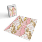 Pink Gold Glitter Agate Pretty Girly Jigsaw Puzzle Gallery Image 2