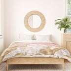 Pink Gold Glitter Agate Pretty Girly Duvet Cover Gallery Image 3