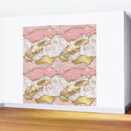 Pink Gold Glitter Agate Pretty Girly Wall Mural Gallery Image 2