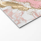 Pink Gold Glitter Agate Pretty Girly Welcome Mat Gallery Image 2