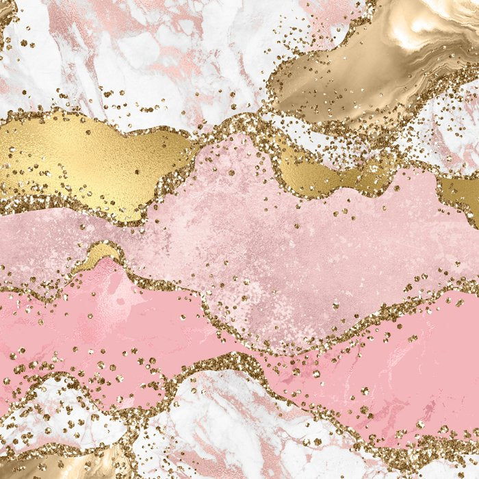 Pink Gold Glitter Agate Pretty Girly Coffee Mug Gallery Image 2