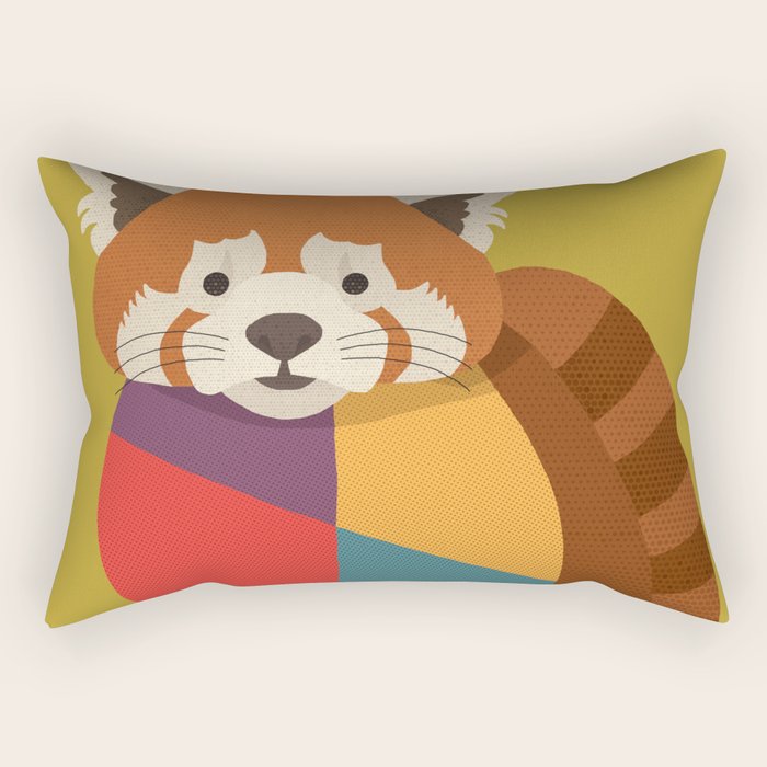 Red Panda Rectangular Pillow Gallery Image 2
