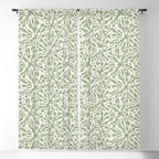 Organic Matter in Ivory and Green Window Curtain Gallery Image 5
