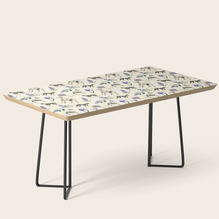GREYHOUND DOGS and PRESSED FLOWERS Coffee Table Gallery Image 1