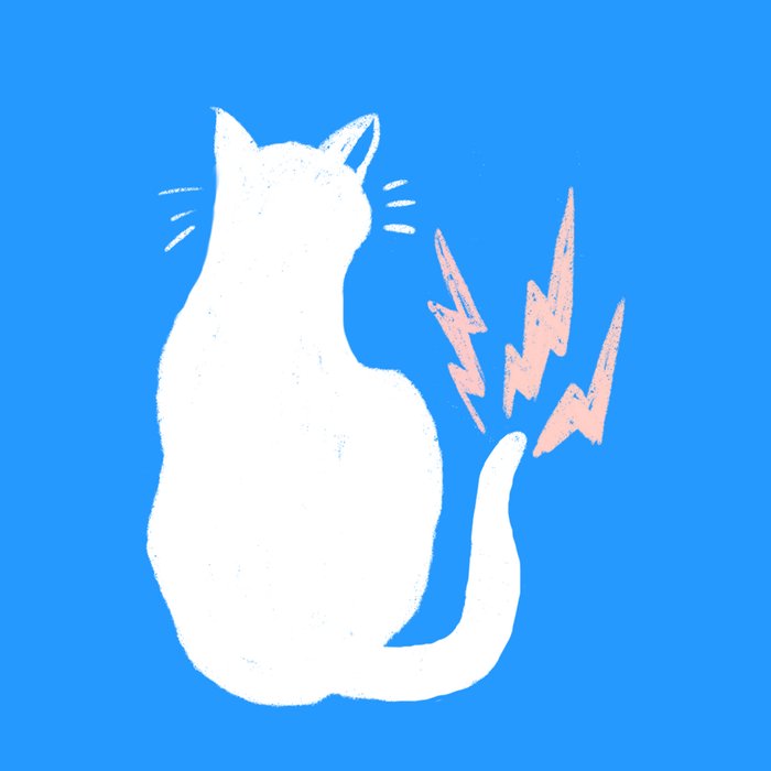 Cat Power! (Sky Blue & Pink) Coffee Mug Gallery Image 2