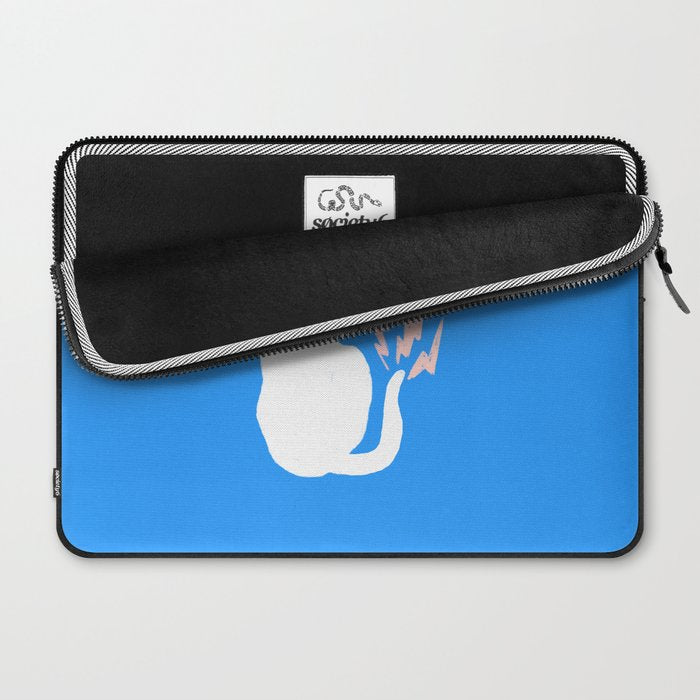 Cat Power! (Sky Blue & Pink) Laptop Sleeve Gallery Image 2
