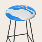 Cat Power! (Sky Blue & Pink) Stool Gallery Image 2