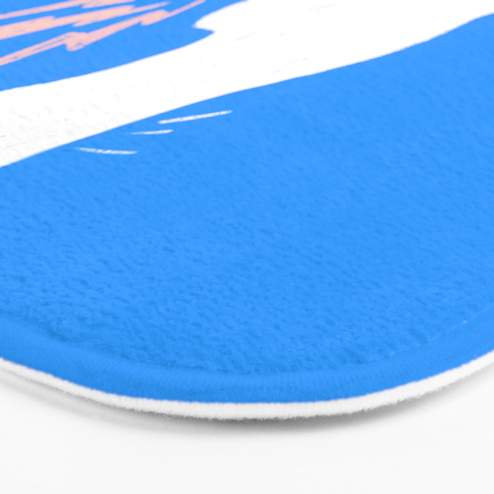 Cat Power! (Sky Blue & Pink) Bath Mat Gallery Image 3