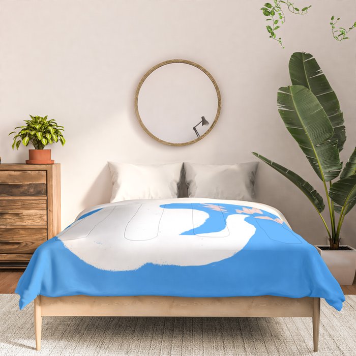 Cat Power! (Sky Blue & Pink) Comforter Gallery Image 3