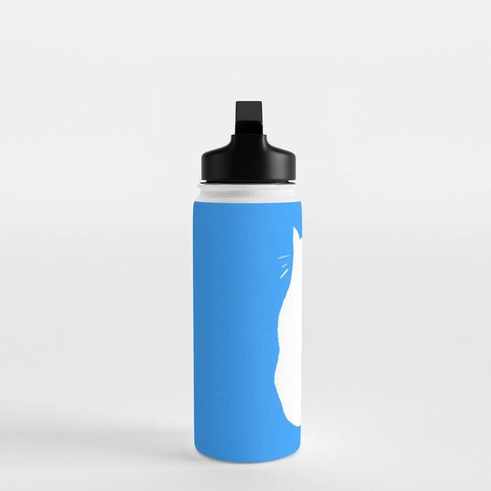 Cat Power! (Sky Blue & Pink) Water Bottle Gallery Image 3