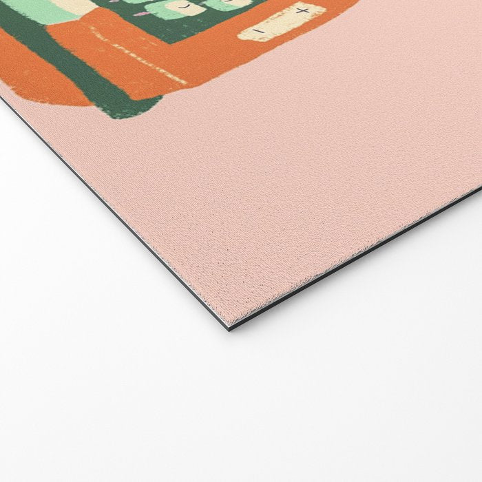 Floral typewriter Welcome Mat Gallery Image 2