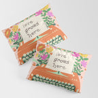 Floral typewriter Pillow Sham Gallery Image 3