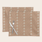 Boho Botanical Dots - Terracotta Placemat Gallery Image 1