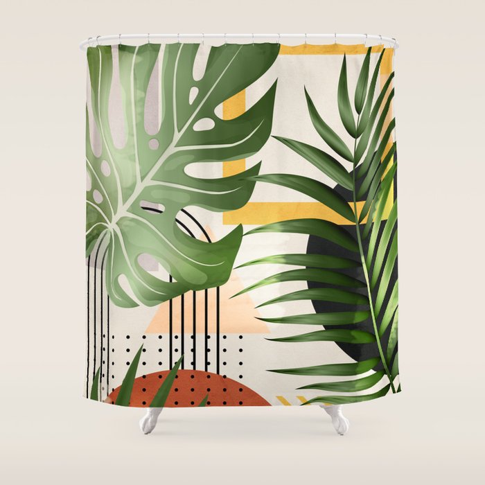 Nature Geometry XVIII Shower Curtain Gallery Image 1