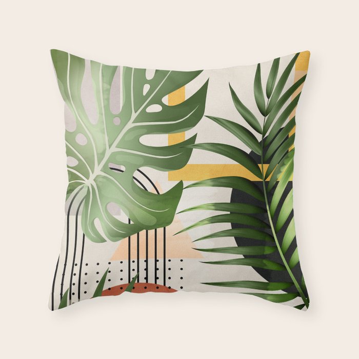 Nature Geometry XVIII Throw Pillow Gallery Image 1