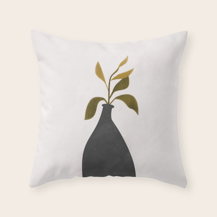 Vase 4 Throw Pillow Gallery Image 1