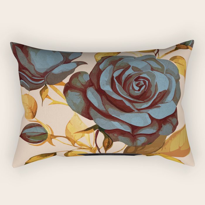 Flowers In Vase 4  Rectangular Pillow Gallery Image 1
