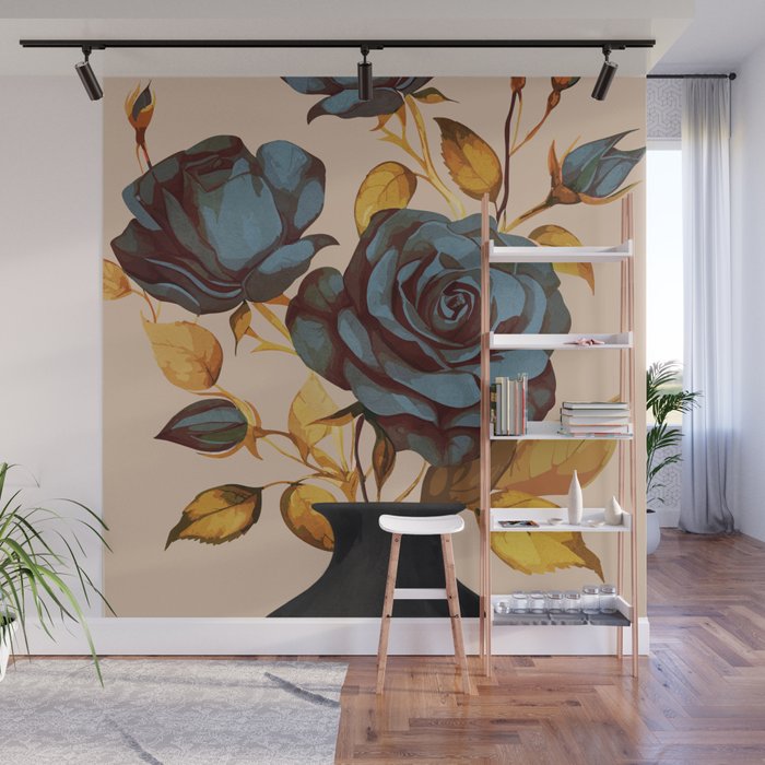 Flowers In Vase 4  Wall Mural Gallery Image 1