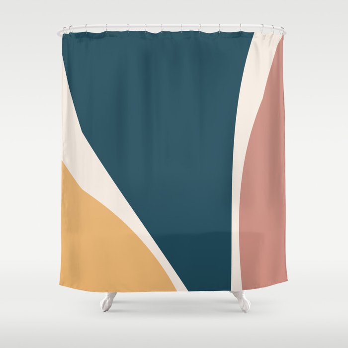 Minimalist Plant Abstract LXVI Shower Curtain Gallery Image 1