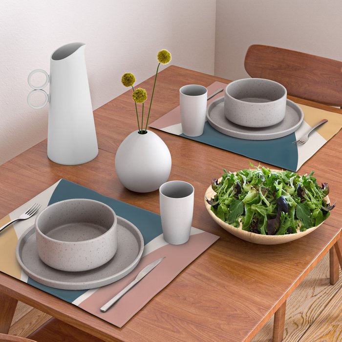 Minimalist Plant Abstract LXVI Placemat Gallery Image 2