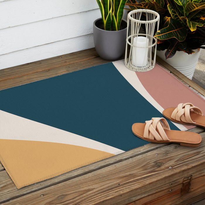 Minimalist Plant Abstract LXVI Outdoor Rug Gallery Image 2