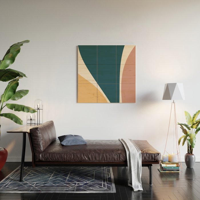 Minimalist Plant Abstract LXVI Wood Wall Art Gallery Image 2