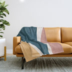 Minimalist Plant Abstract LXVI Throw Blanket Gallery Image 1
