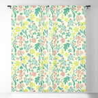 Classic Chinese-Inspired Pastel Floral Pattern Window Curtain Gallery Image 5